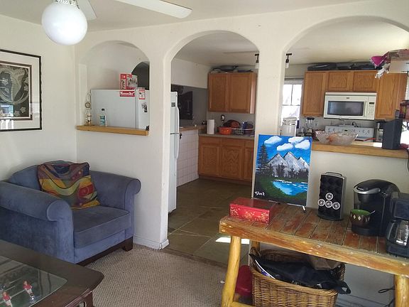 Dining room, and kitchen.