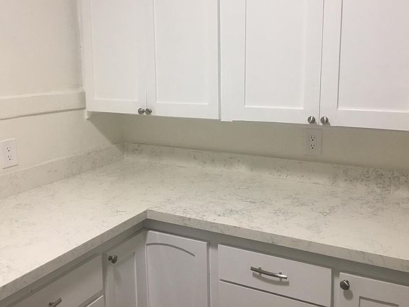 New quartz counters in kitchen