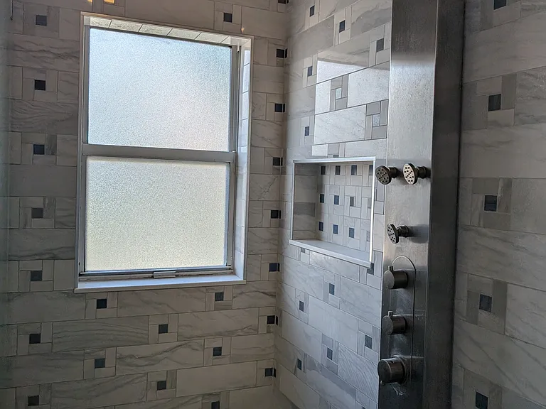 master bathroom shower panel