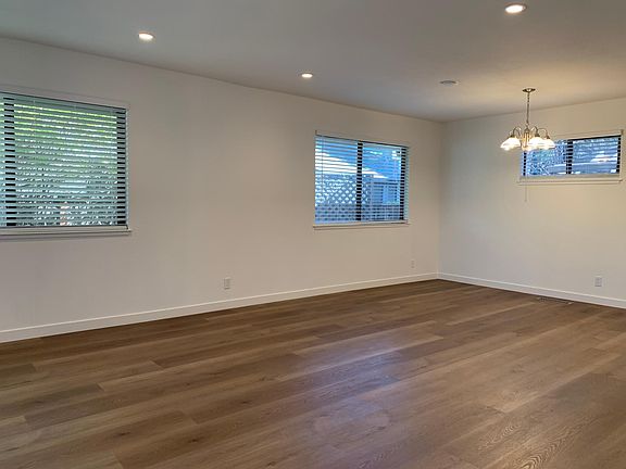 Open living room and dining area.