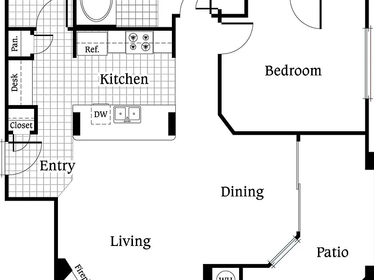 Ash Renovated floor plan Canyon Park