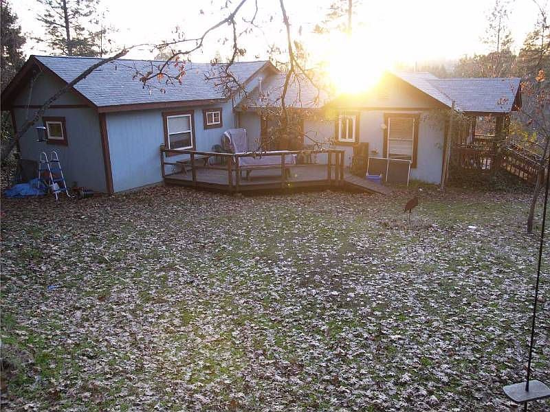Back yard looking west