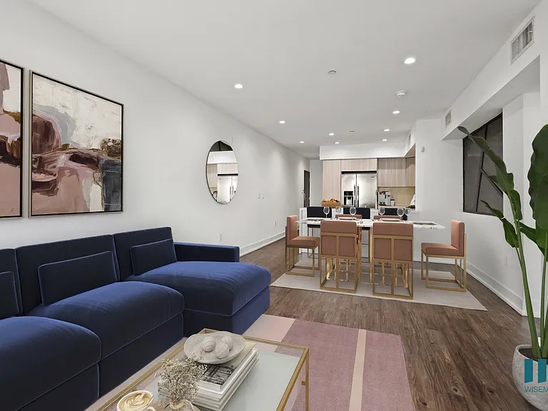Open-Concept Kitchen, Dining, and Living Room Space