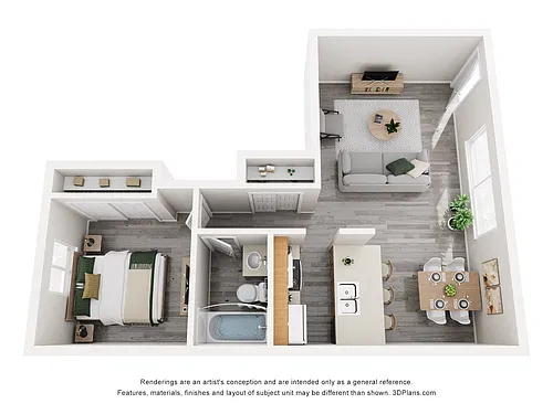 Floor plan One Bedroom