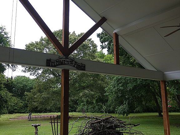 Big porch for entertaining