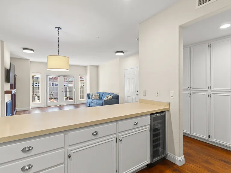 Kitchen with wine fridge