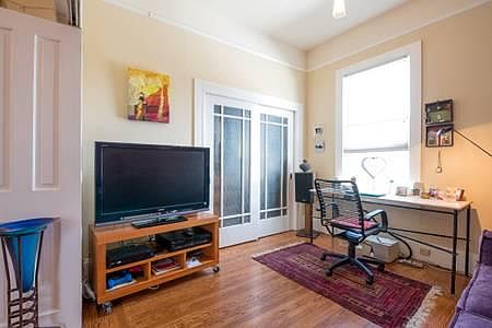 Media room: 42" inches Sonny TV, Appel tv, and cable. A place to work, or unwind. There is a folding door to close this room for alone time.