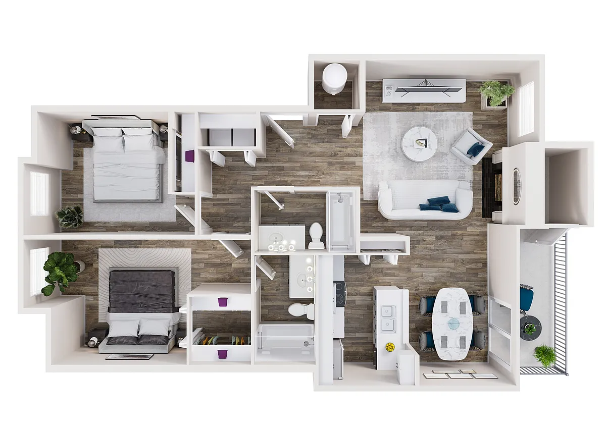 Floor plan 2X2