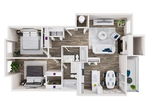 Floor plan 2X2