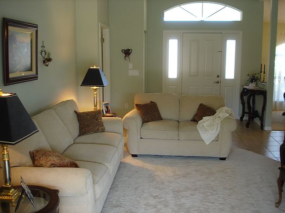 Quiet living room leads to pool 