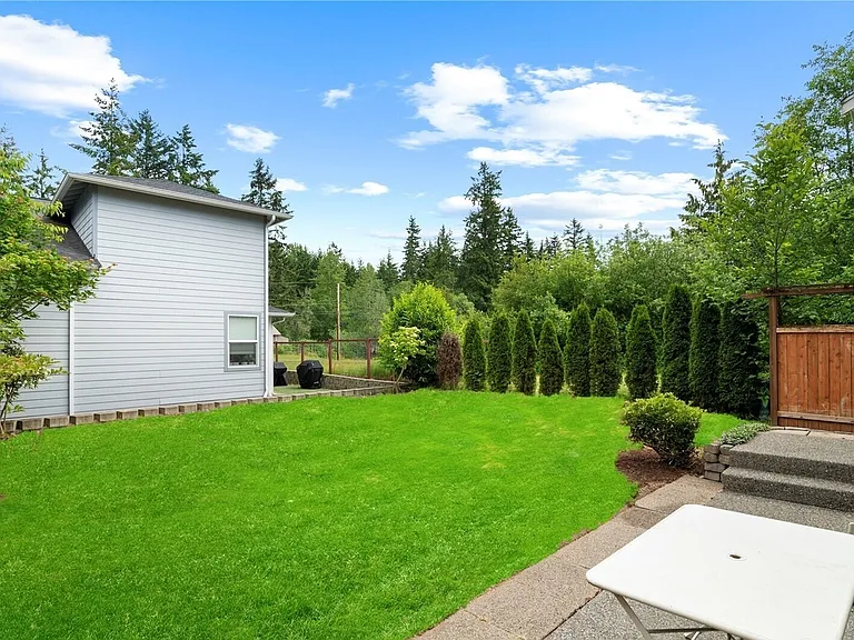 Backyard of the house