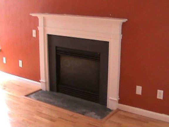 gas fireplace.