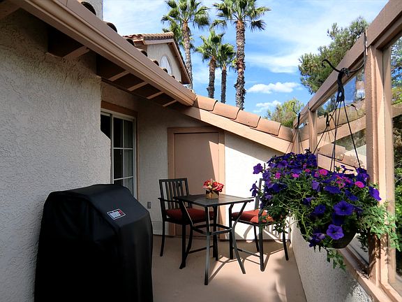Private balcony among trees
