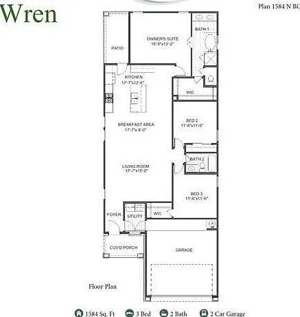 3 bed, 1596 sqft, $2,300 — Photo 3