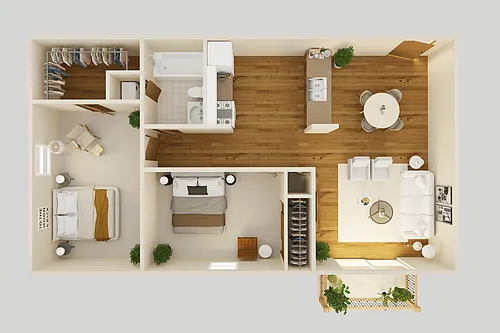 Floor plan 2 bedroom