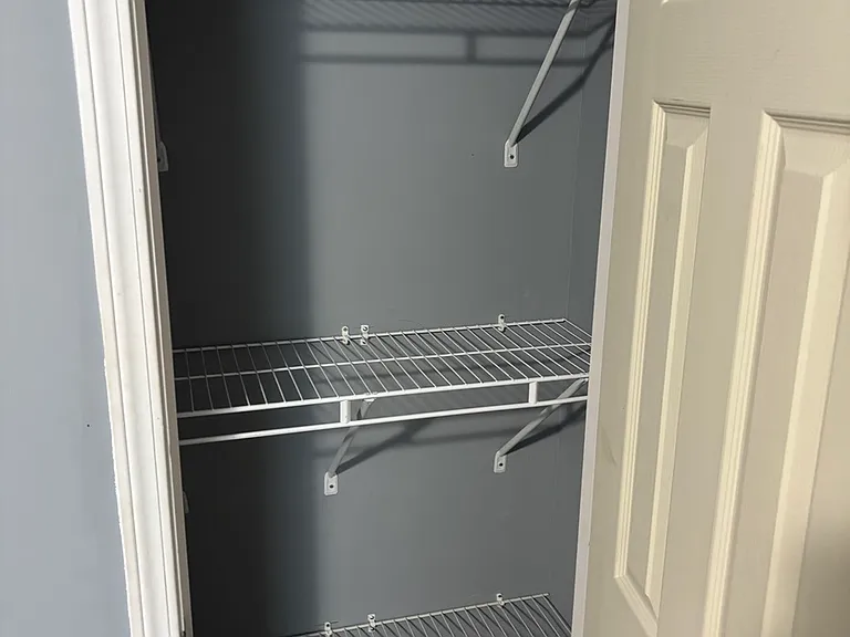 Linen closet in the master bedroom