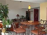 Open floor plan: kitchen looks out to eating area and great room.  