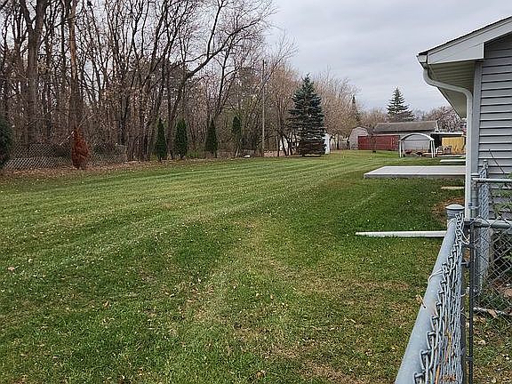 Large backyard new landscaping