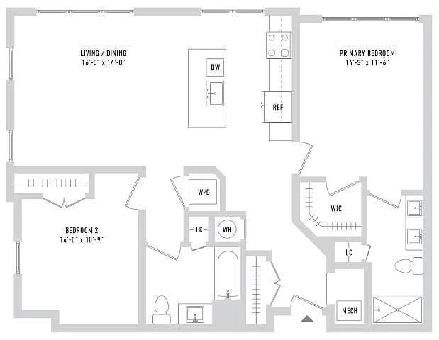 Floor plan B122
