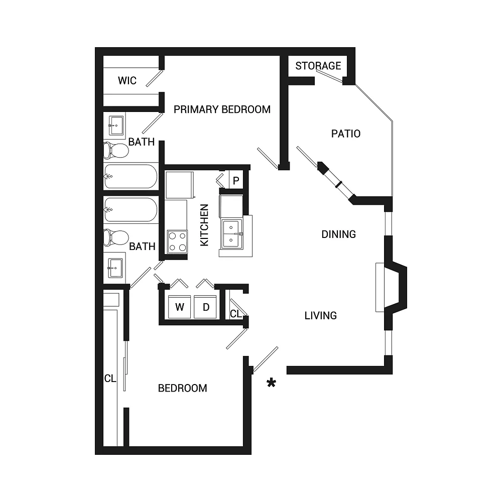 Floor plan Creekside