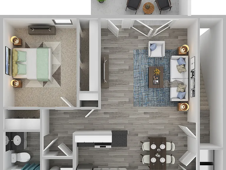 A1 Rendering w. Furniture A1 Rendering w. Furniture