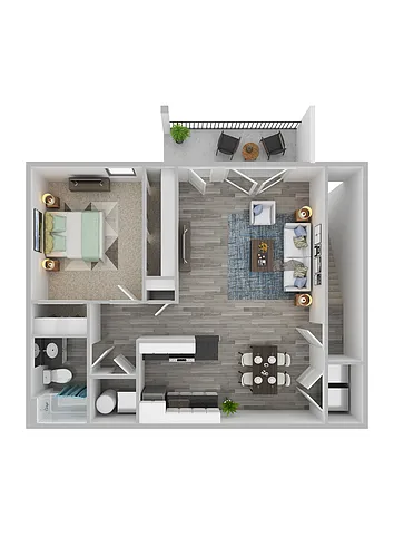 Floor plan The Columbus - Renovated