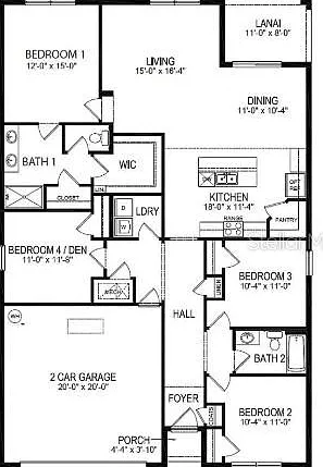 4 bed, 2.0 bath, 1828 sqft, $2,400 — Photo 2