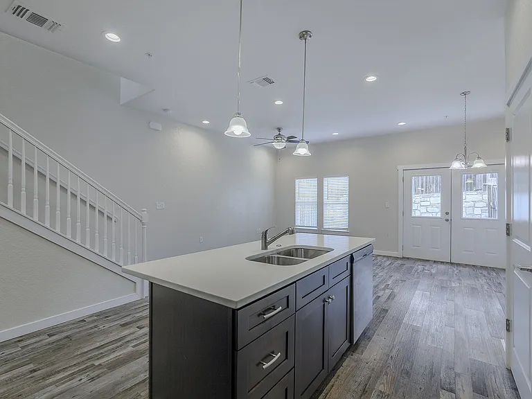 Belcara Luxury Townhomes Kitchen & Living Room
