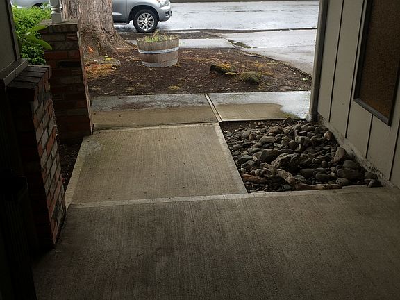 Looking out the front door