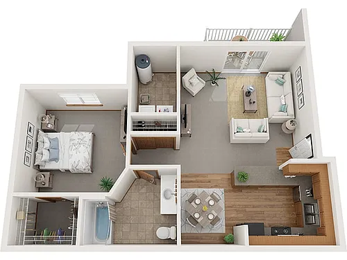 Floor plan 1 Bedroom