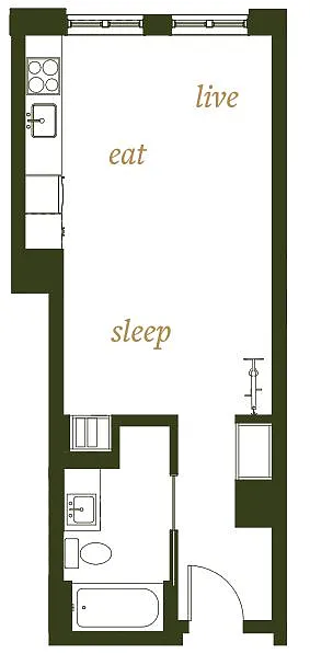 Floor plan Studio A3