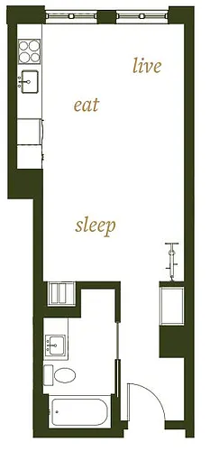 Floor plan Studio A3