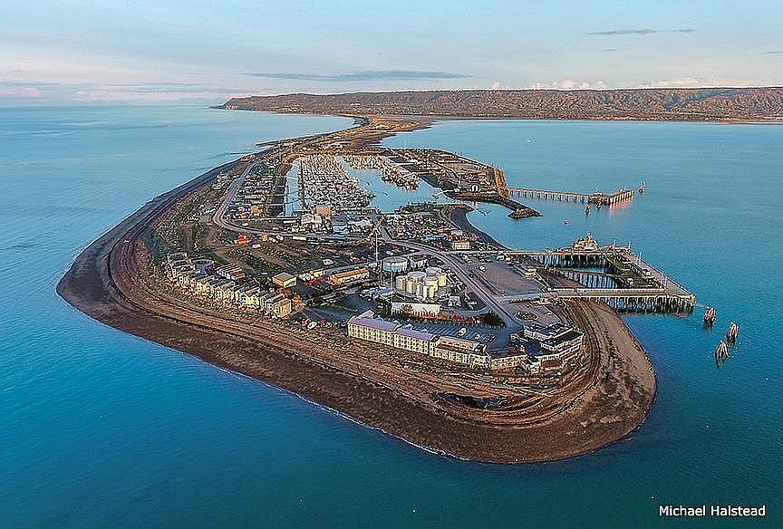 The tip of Homer Spit