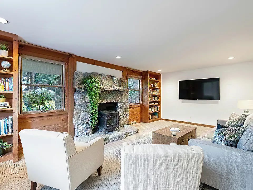 Living Room virtually staged