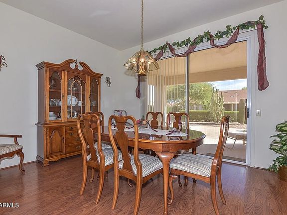 Formal Dining Room leading into back patio