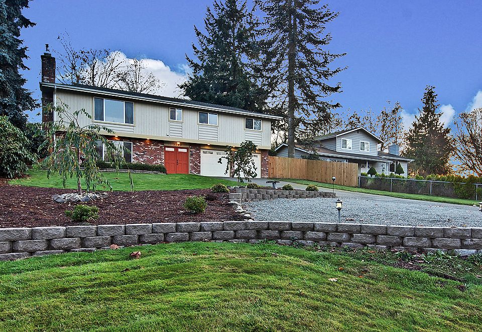 Landscaped yard