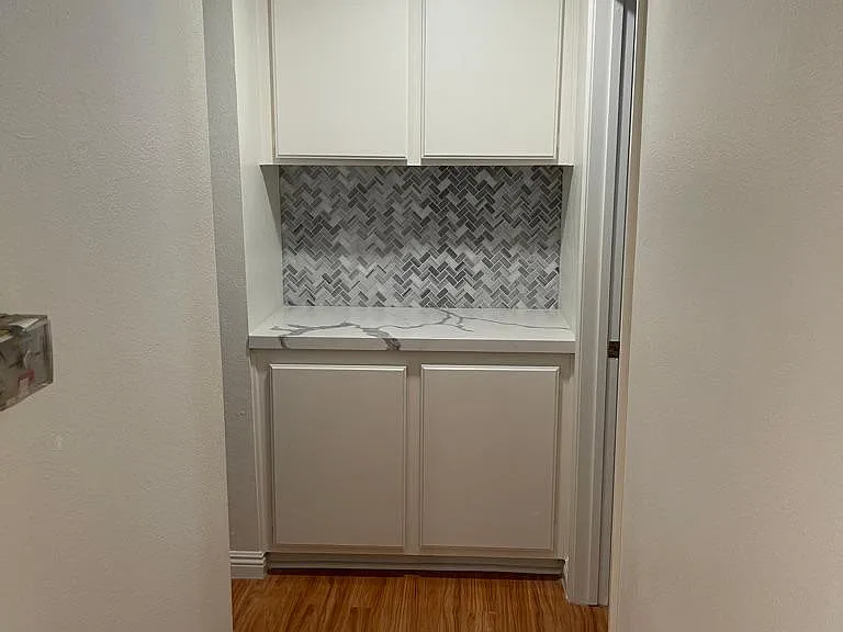 Hallway and linen closet