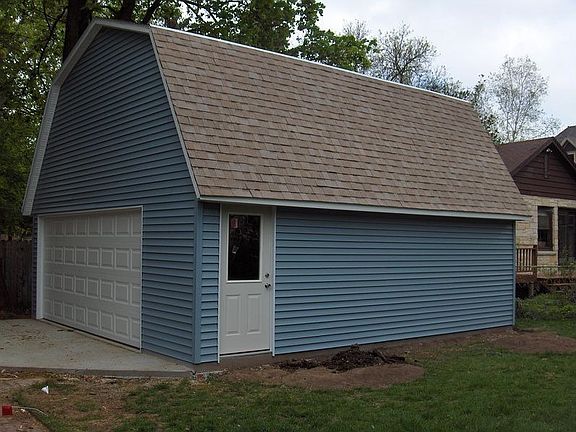 new garage with storage