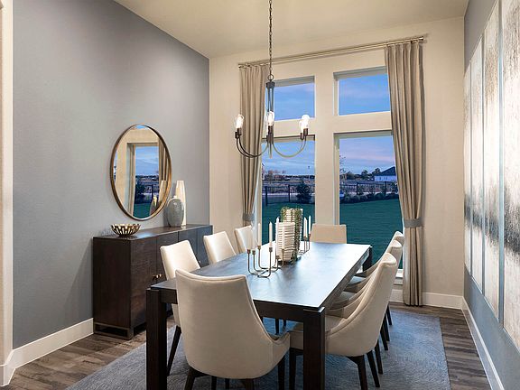 Gather for family meals in the formal dining room