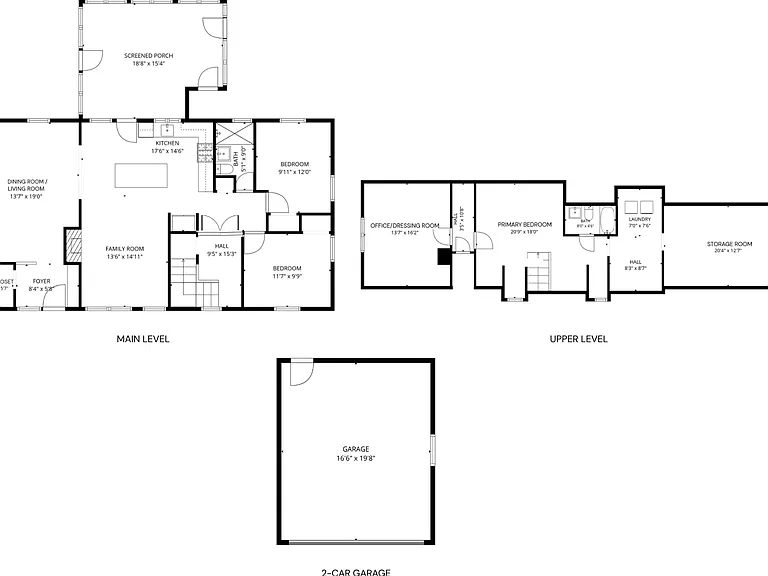 Floorplans for all levels.