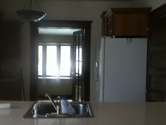 kitchen over looking the office