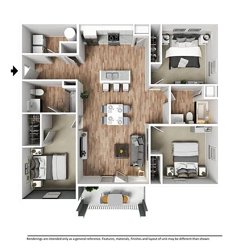 Floor plan The Riley