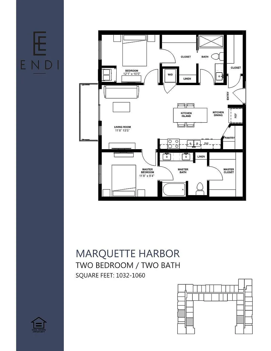 Floor plan Marquette Harbor