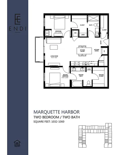 Floor plan Marquette Harbor