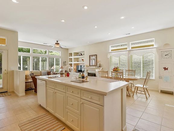 Spacious kitchen with island/sink.