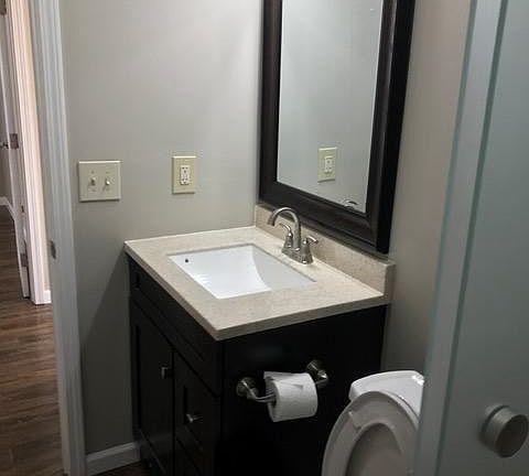 Bath with tub and shower