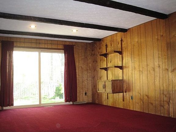 View of the Family room looking out to the backyard
