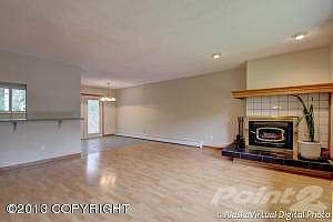 Large living room w/ wood-burning FP