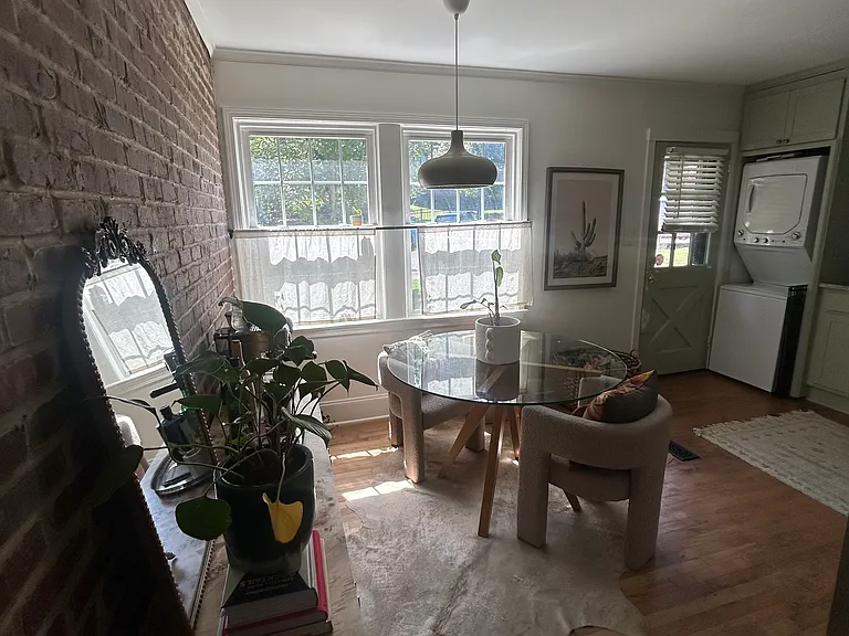 dining area open to kitchen