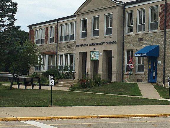 School across the street